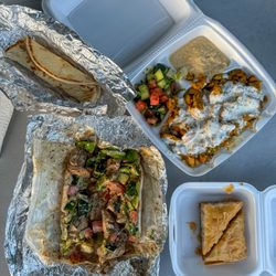 Abo Youssef Mediterranean Food  - Grilled Chicken Wrap, Chicken Shawarma Plate, and Baklava