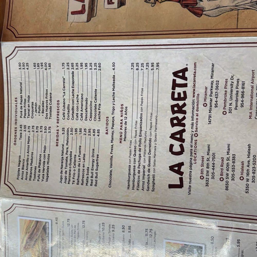 La Carreta - Menu - Cuban Near Me - Miami, Florida La Carreta - Menu - Cuban Near Me - Miami, Florida