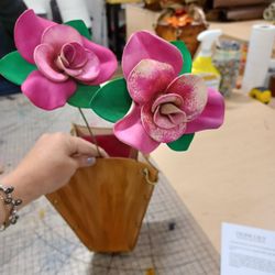 Tandy Leather Factory - My finished roses,  so cool!