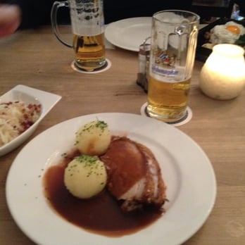 Weihenstephaner - Krustenschweinebraten and half liter seasonal beer. - German Near Me - Berlin, BE
