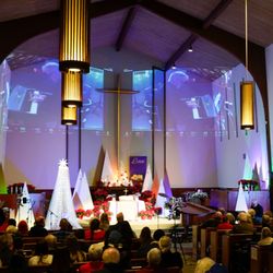 Woodland Hills Community Church - Christmas decor, 2024