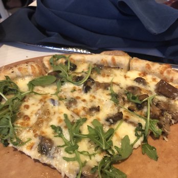 The Hampton Social - Naples - Here is a mushroom pizza. Really good - New American Near Me - Naples, Florida The Hampton Social - Naples - Here is a mushroom pizza. Really good - New American Near Me - Naples, Florida