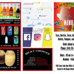 La Duranguense Tacos y Mas - Menu