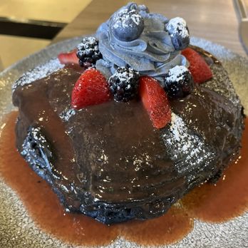 Basalt - Charcoal pancakes - New American Near Me - Honolulu, Hawaii Basalt - Charcoal pancakes - New American Near Me - Honolulu, Hawaii