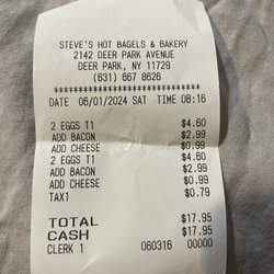 Steve's Hot Bagels & Bakery