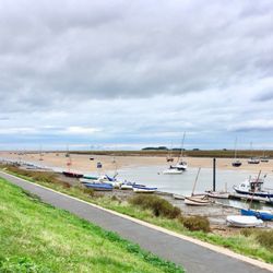 Wells-next-the-sea - View from the sea wall embankment