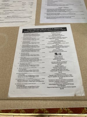Menu photo 3 El Colmao Los Angeles, CA