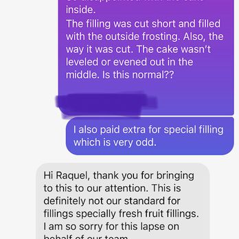 Batter ‘N Icing - The business replied in a timely manner, however their responses were very upsetting. Btw, they credited me 10.00 at first.  LOL - Cupcakes Near Me - Danville, California