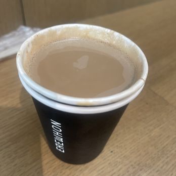 Erewhon - Flat white coffee which is more like latte with overheated milk yak - Grocery Near Me - Santa Monica, California Erewhon - Flat white coffee which is more like latte with overheated milk yak - Grocery Near Me - Santa Monica, California
