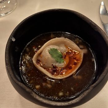 North Pond - Yak and beef cheek tortellini in consommé - New American Near Me - Chicago, Illinois