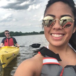 My boyfriend on a rental kayak from Overpeck Park Kayak Center. My boyfriend on a rental kayak from Overpeck Park Kayak Center.