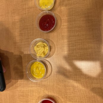 Frankseoul - Maple and hot sauce mixed, mustard , cheese, ketchup, honey garlic. - Hot Dogs Near Me - Frisco, Texas Frankseoul - Maple and hot sauce mixed, mustard , cheese, ketchup, honey garlic. - Hot Dogs Near Me - Frisco, Texas