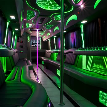 Luxxor Limousines - 40 Passenger Mercedes Limo Bus Interior - Limos Near Me - Des Moines, Iowa Luxxor Limousines - 40 Passenger Mercedes Limo Bus Interior - Limos Near Me - Des Moines, Iowa