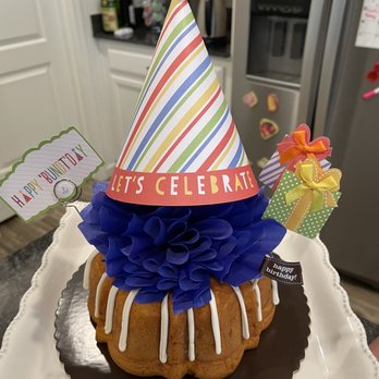 Nothing Bundt Cakes - Decorated lemon 8 inch with light frosting - Bakeries Near Me - Clovis, California