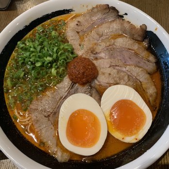 Ramen Danbo - Classic Chashu-men with Rekka (Spicy), a Soft-Boiled Egg, and Extra Rich Broth - Ramen Near Me - Seattle, Washington