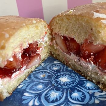 Cruel Donuts - Strawberry shortcake - Donuts Near Me - San Mateo, California Cruel Donuts - Strawberry shortcake - Donuts Near Me - San Mateo, California
