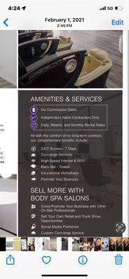 Body spa salons & wellness