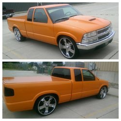 ABC Detailing - Orange Truck after Paint Over-spray Removal