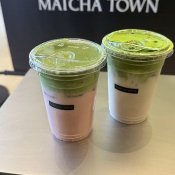 Matcha Town - White champaca matcha, pink guava matcha - Gelato Near Me - Cupertino, California