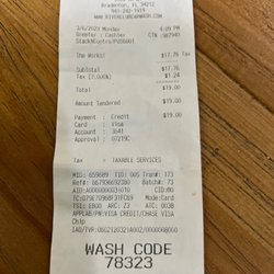 River Club Car Wash - This is what I paid to get an awful and bad customer service experience!!