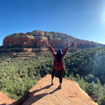 Devil's Bridge Trail - Peace signs & dusty hiking boots - Hiking Near Me - Sedona, Arizona