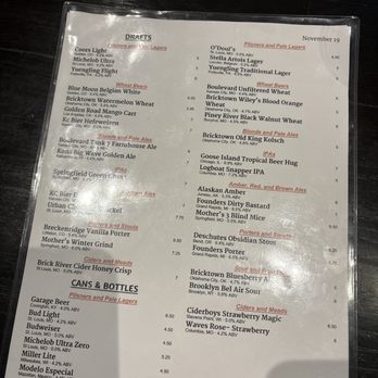 Bricktown Brewery - Beer list on tap - Breweries Near Me - Joplin, Missouri