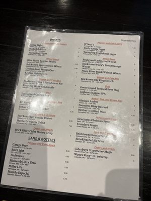 Menu photo 1 Bricktown Brewery Joplin, MO