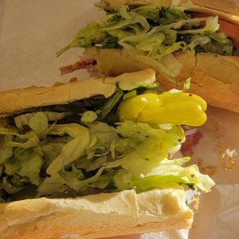 Slice & Ice - 3-meat sandwich which is just like a grinder.  Told them to hold the olives. $8.50.  December 2024. - Pizza Near Me - Tucson, Arizona