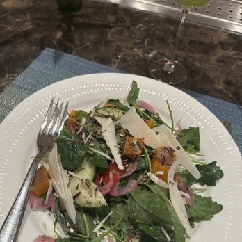 Moon Rabbit - Squash Salad and Don't be Naive cocktail - Vietnamese Near Me - Washington, DC, District of Columbia