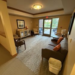 Evergreen Senior Living - Sitting area off of residential hallway area