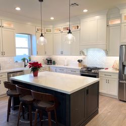 Panter's Floors & More - SunLakes Emerald Floorplan kitchen makeover... so pretty!