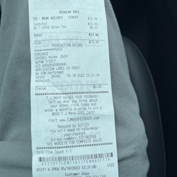 My T.J. Maxx receipt.