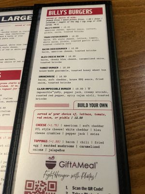 Menu photo 4 Billy G's Kirkwood Kirkwood, MO Menu photo 4 Billy G's Kirkwood Kirkwood, MO