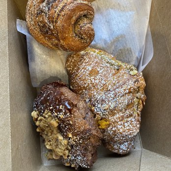 Radio Bakery - Earl grey morning bun, chocolate peanut croissant, pistachio croissant - Bakeries Near Me - Brooklyn, New York
