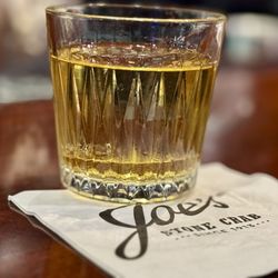 Joe's Stone Crab - Mmm mmm... scotch on a rock