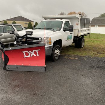 Edland Landscaping - a truck with a plow attached to it - Landscaping Near Me - Bridgeport, Connecticut