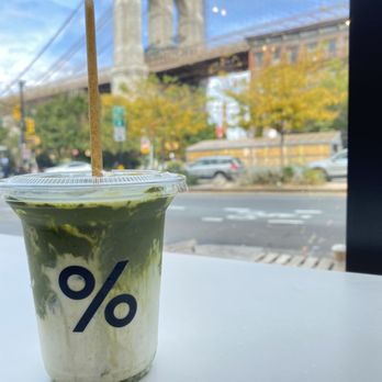 % Arabica - Iced matcha milk tea - Coffee & Tea Near Me - Brooklyn, New York