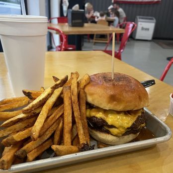 Ox Kitchen - The Ox Burger and fries - Salad Near Me - Fairhope, Alabama