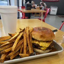Ox Kitchen - The Ox Burger and fries