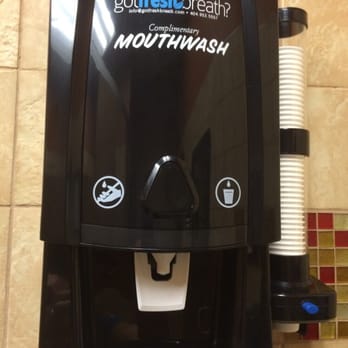 Chick-fil-A - Mouthwash station in bathroom - Fast Food Near Me - Fairview Heights, Illinois