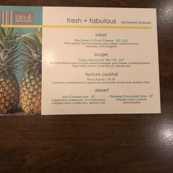 Bin 4 Burger Lounge - September Features - Burgers Near Me - Vancouver, British Columbia Bin 4 Burger Lounge - September Features - Burgers Near Me - Vancouver, British Columbia