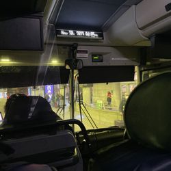 Logan Express - On the bus at Logan airport Boston MA