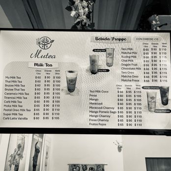 Mutea Boba & Pastries - Menu - Monterrey, NLE Mutea Boba & Pastries - Menu - Monterrey, NLE