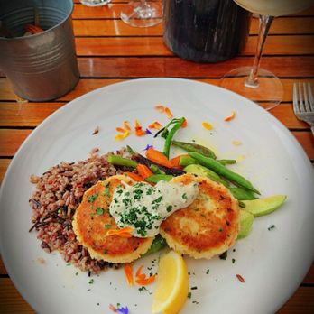 Ona Restaurant & Lounge - The crab cake dinner - Seafood Near Me - Yachats, Oregon Ona Restaurant & Lounge - The crab cake dinner - Seafood Near Me - Yachats, Oregon