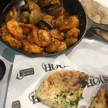 On The Hook - Cheesy garlic bread & unpeeled shrimp & clams ! - Cajun/Creole Near Me - Brea, California On The Hook - Cheesy garlic bread & unpeeled shrimp & clams ! - Cajun/Creole Near Me - Brea, California