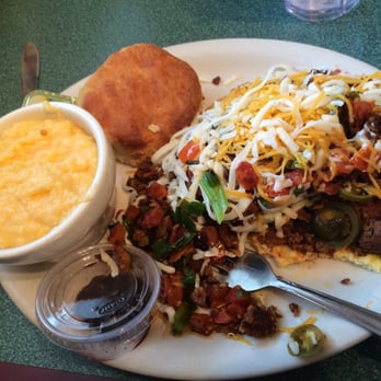 Brother Juniper's - Fireman open omelet! Very spicy! Mmmm - Breakfast & Brunch Near Me - Memphis, Tennessee