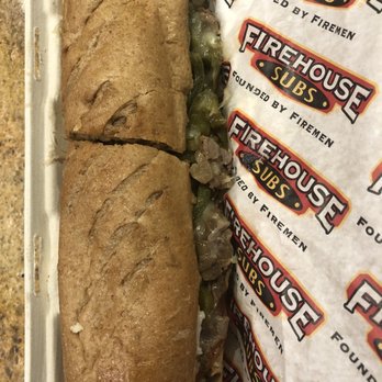 Firehouse Subs - Firehouse Steak and Cheese Sub on wheat - Fast Food Near Me - Anchorage, Alaska Firehouse Subs - Firehouse Steak and Cheese Sub on wheat - Fast Food Near Me - Anchorage, Alaska