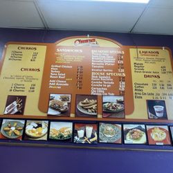 Churro Station - Menu July 2024