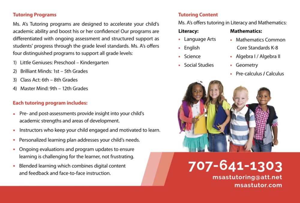Ms. A's Tutoring Service - reading tutor in Vallejo, CA