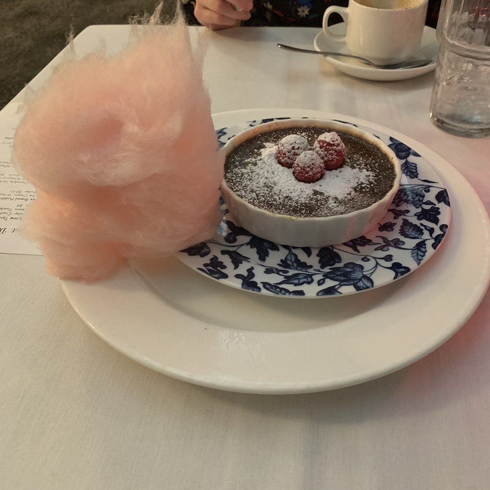 Lightfoot Restaurant - Mocha flavored Crème Brulee w/ a side of cotton candy! - American Near Me - Leesburg, Virginia Lightfoot Restaurant - Mocha flavored Crème Brulee w/ a side of cotton candy! - American Near Me - Leesburg, Virginia